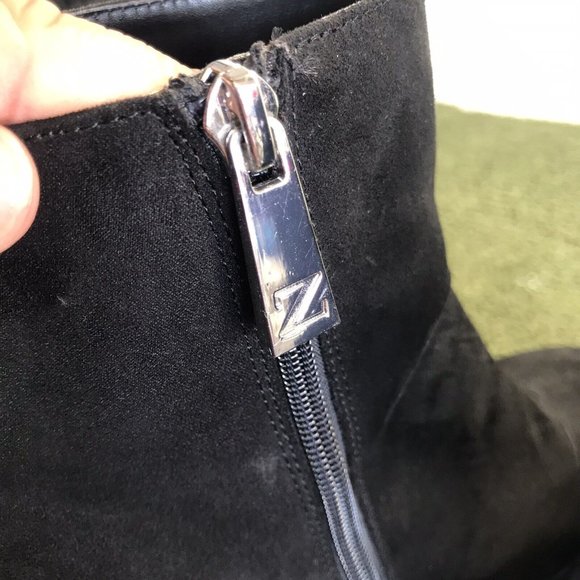 Zara Black Platform Block Heeled Ankle Suede Boots 7136 001 040 Size 39EU/8.5 US - Picture 11 of 11